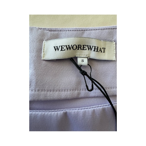 NWT weworewhat lavender satin mini slip skirt size small night out flirty - Picture 3 of 7